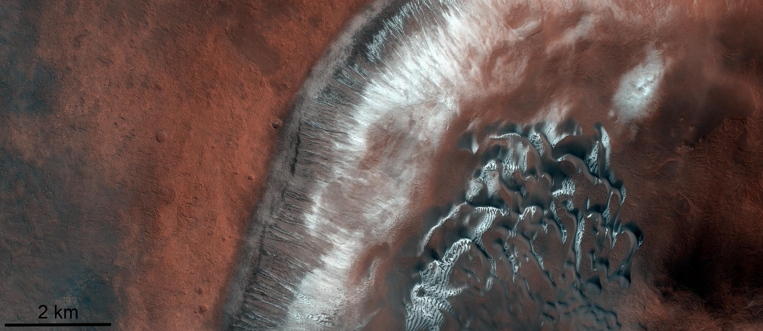 Unglaubliche neue Bilder von Exomars Orbiter fangen den Frühling in Mars 
