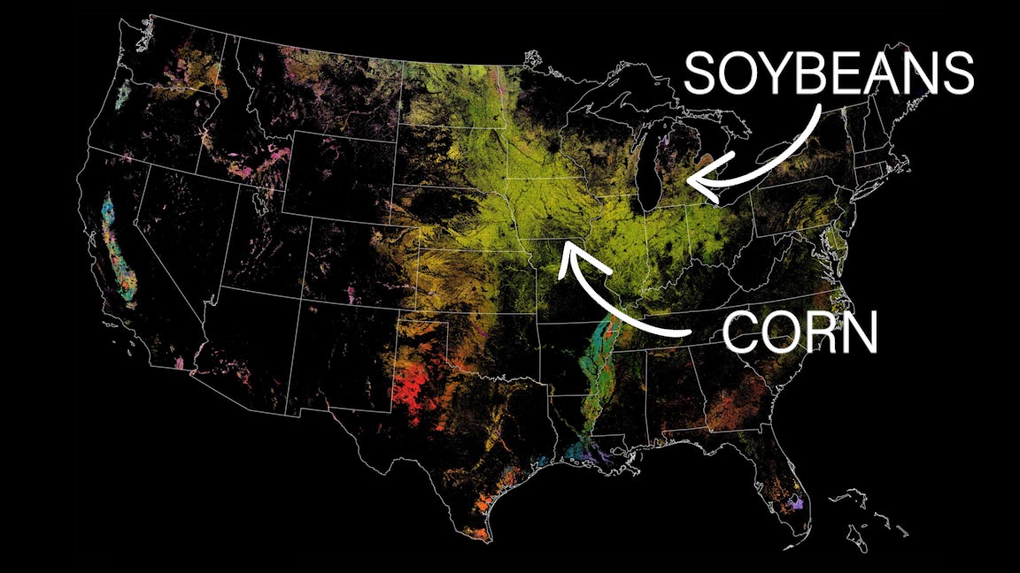 Glam: Verfolgen Sie die Lebensmittelproduktion vom Weltraum