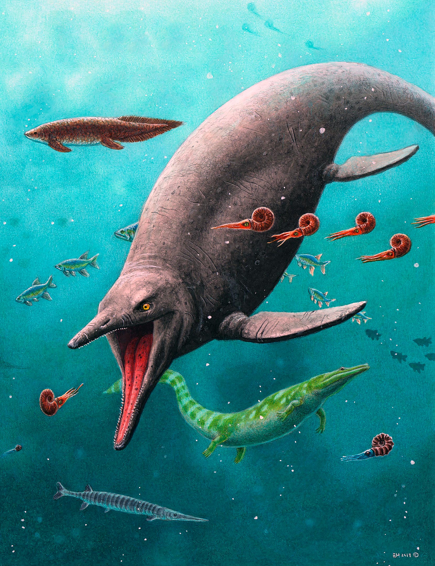 Seemonster aus dem Zeitalter der Dinosaurier gefunden auf der abgelegenen arktischen Insel