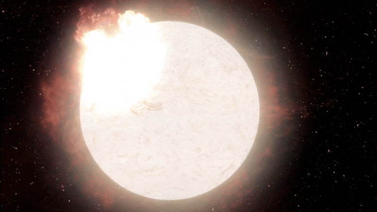 Geheimnisse eines früheren Universums, das von rot-supergieriger Supernova enthüllt wurde