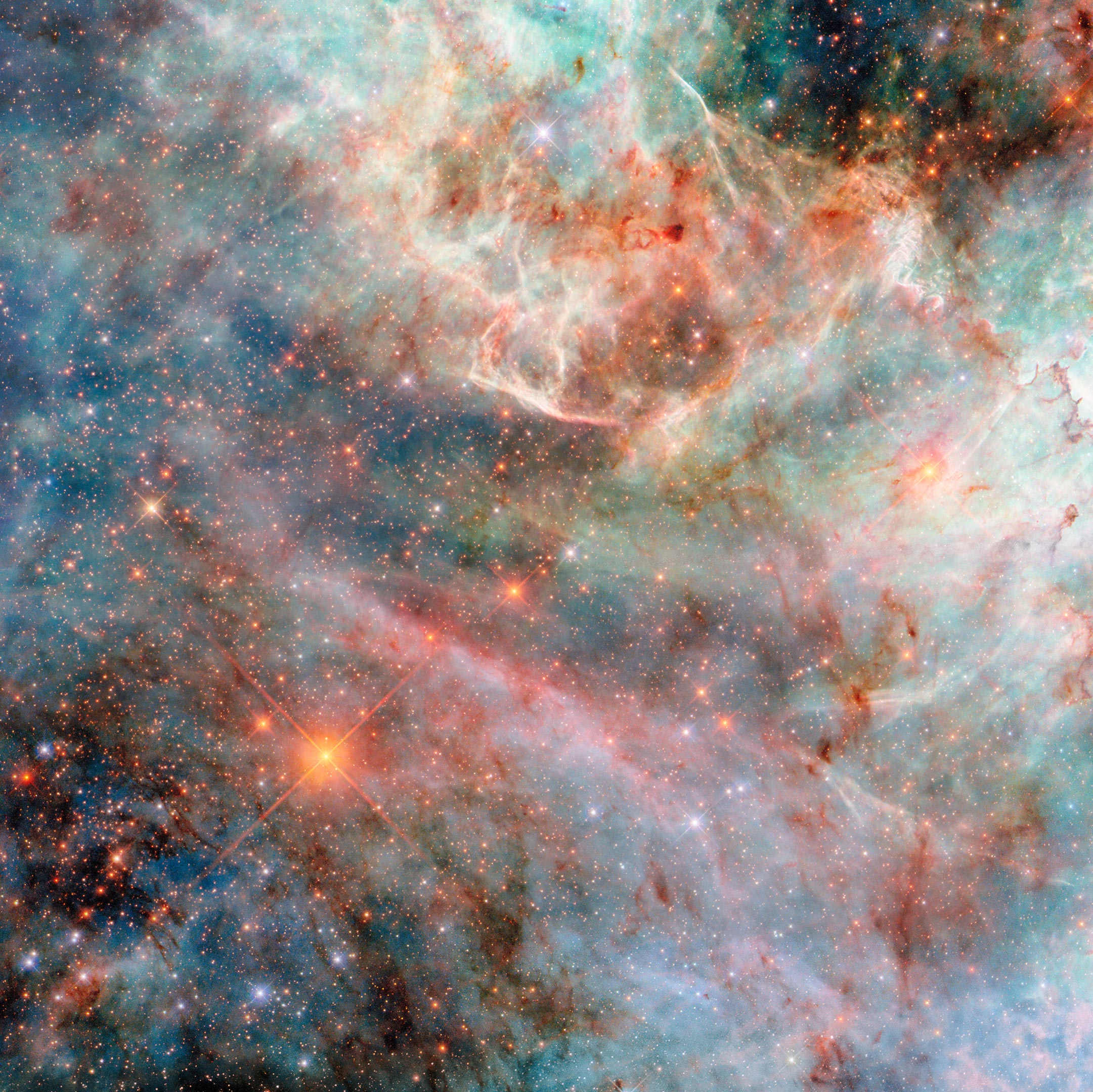 Cotton Candy Clouds: Hubble fängt eine Zwerggalaxie in atemberaubenden Details ein
